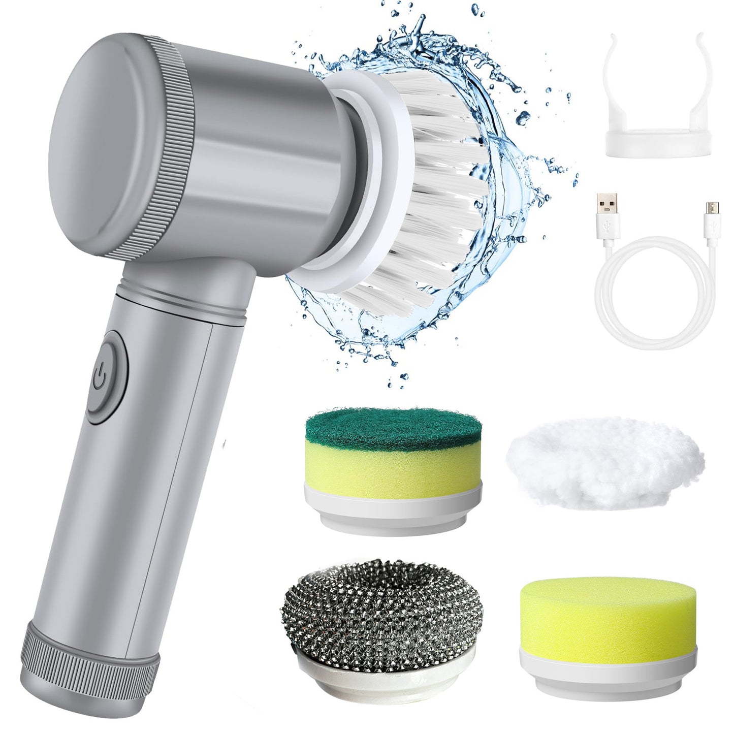 RinseScrub - Electric cleaning scrubber 5 in 1