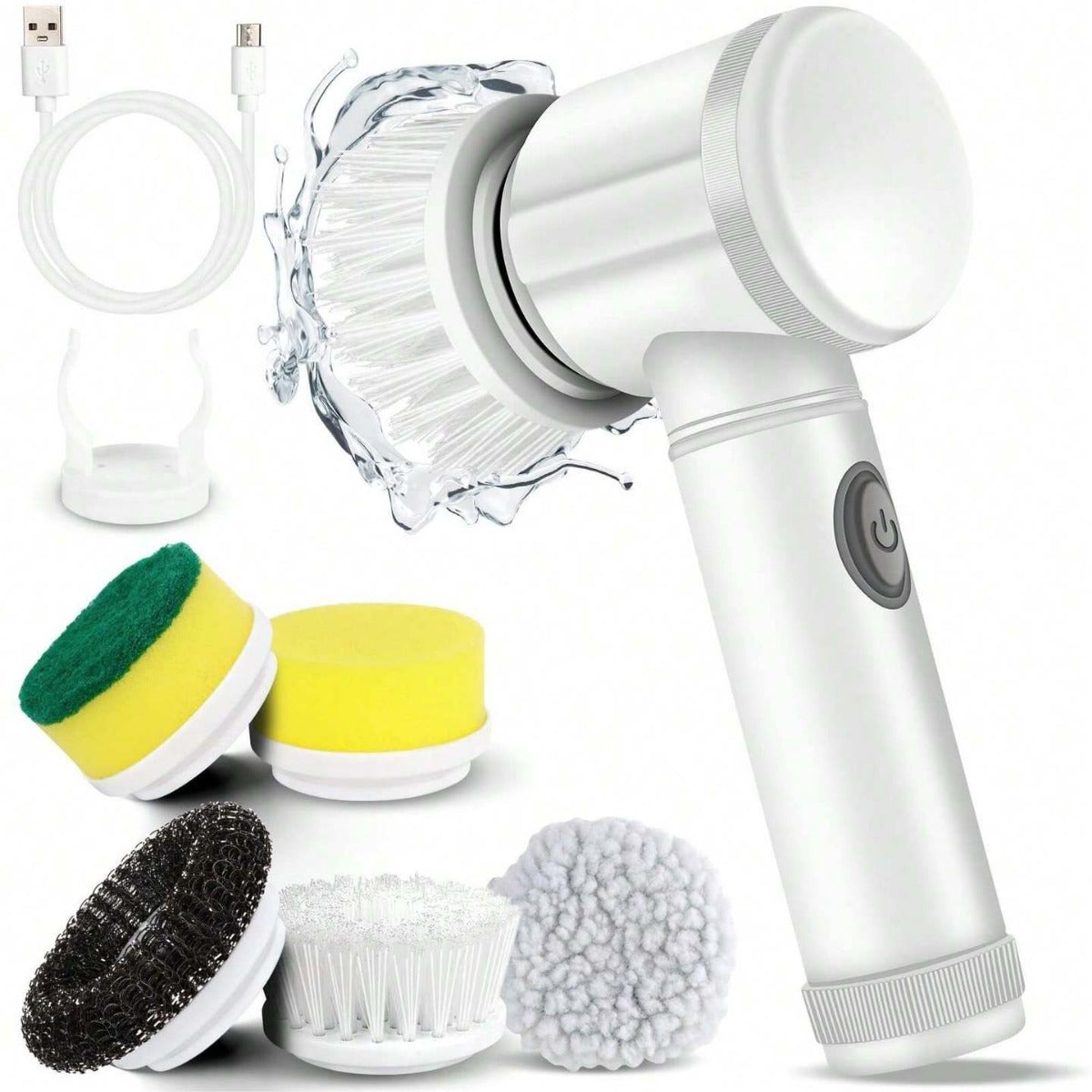 RinseScrub - Electric cleaning scrubber 5 in 1